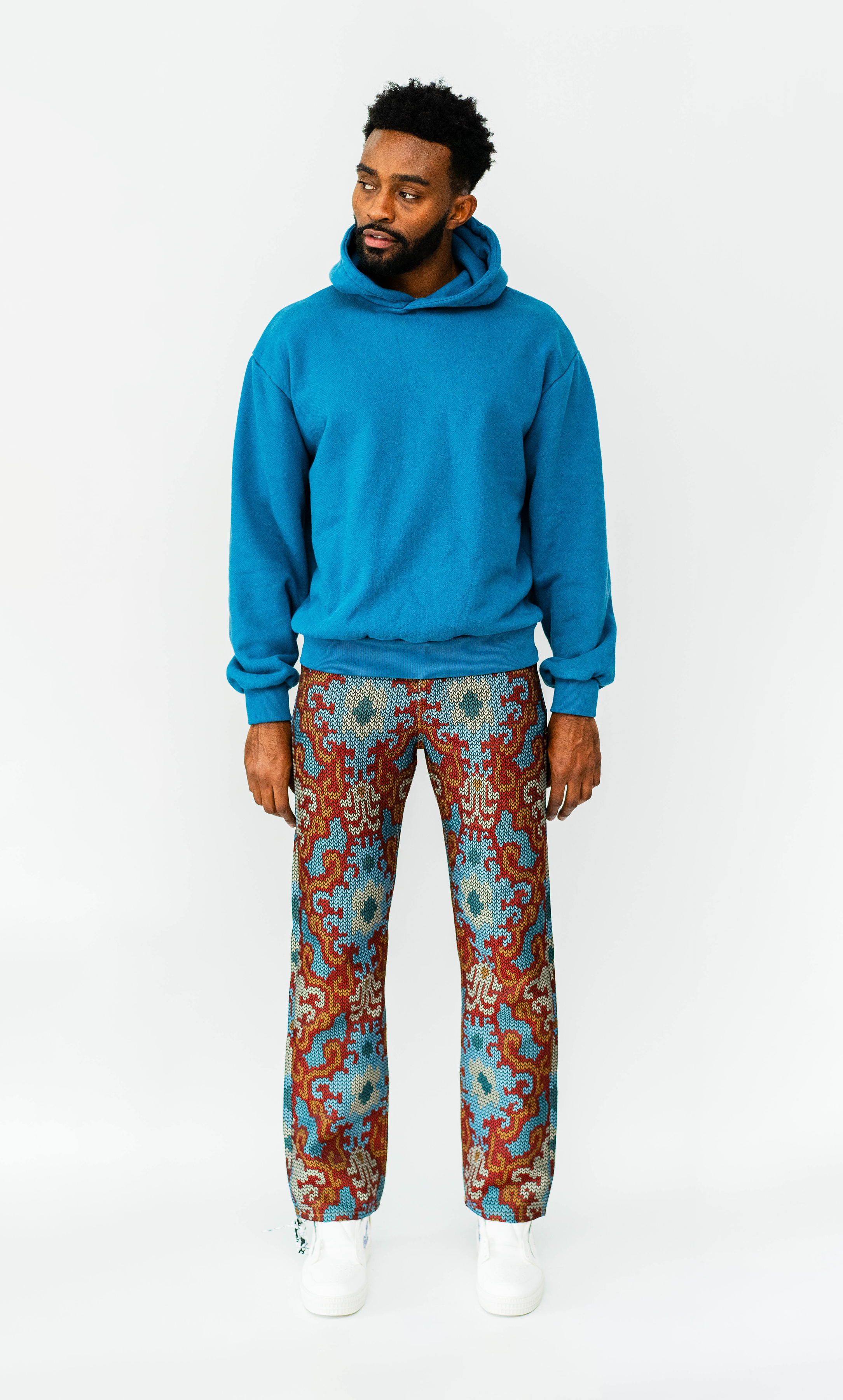 NOAH Blue Paisley Pant-